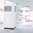 thumbnail image 3 of Canddidliike Portable Air Conditioner 8000/9000 BTU 3 in 1 AC Unit with Fan and Dehumidifier-8000 BTU, Room Air Conditioner with Remote Control,Dehumidifier, 3 of 15