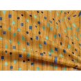 thumbnail image 4 of oneOone Rayon Mustard Yellow Fabric Geometric Texture Sewing Material Print Fabric By The Yard 56 Inch Wide, 4 of 5
