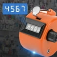 thumbnail image 3 of Handheld Tally Counter 4-Digit Number Count Clicker Counter Hand Counter Handheld Tally Counter (Orange), 3 of 10