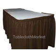 thumbnail image 3 of 17' Ft. POLYESTER PLEATED TABLE SET SKIRT skirting Trade show 24 colors Catering", (Color: Brown), 3 of 3