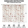thumbnail image 2 of Soft Printed Floral Drapes 52x84 Inch 2 Panels Rod Pocket, Blackout Curtains for Bedroom, Dining, or Living Room, 2 of 2