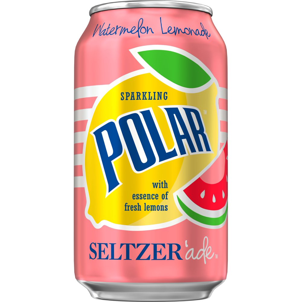 Polar Seltzer'ade, Watermelon Lemonade, 12 Fl Oz, 24 Count Walmart