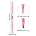 thumbnail image 2 of Uxcell Highlighter Pen Double Ended Broad and Fine Tips Highlighter Rose Red 10 Pack, 2 of 6