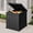 Black, variant on Uforic 51 Gallon Outdoor Resin Deck Box, Waterproof Storage Box with Lockable Lid & Side Handles, Light Brown