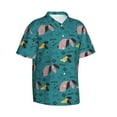 thumbnail image 2 of Fotbe Dachshund Dog Hawaiian Shirt for Men Unisex Summer Beach Casual Short Sleeve Cotton Linen Button Down Shirts-Large, 2 of 9