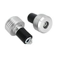 thumbnail image 4 of Tapones de aluminio para manillar de motocicleta, accesorios deslizantes (plateados), 4 of 10