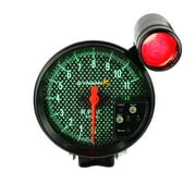 Spec-D Tuning 12V 5" 7-Color Led Light 11K Rpm Tachometer Gauge Black/Carbon Fiber