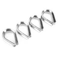 thumbnail image 2 of Wire Rope Tube Thimble, Stainless Steel Wire Rope Thimble Durable  for 1/2 Inch Diameter Wire Rope Cable for Marine and Industrial Rigging, 2 of 7