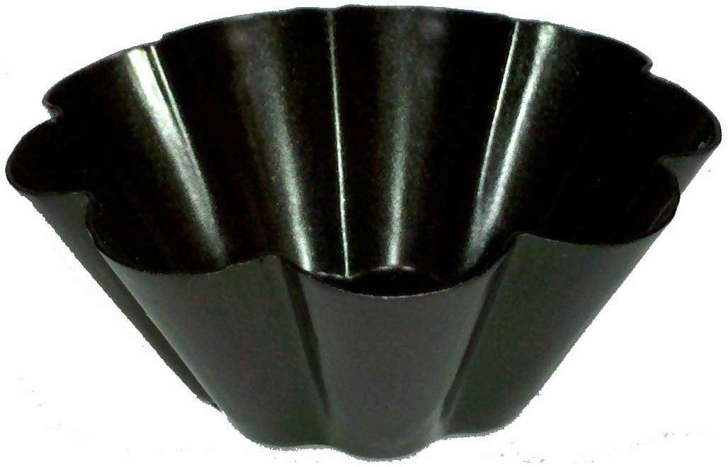 Paderno World Cuisine 2.325 Inch Flute NonStick Brioche Mold