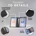 thumbnail image 4 of Funda plegable de piel Wallet AG Wallets con 2 carné, color negro, 4 of 7