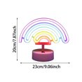 thumbnail image 4 of Neon Sign Table Lamp, USB Powered LED Neon Light with Base, Decorative Night Light for Bedroom Party Home Decor, 4 of 4