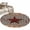 Brown Black, variant on Round Rugs 3.3Ft, Red Texas Star Farmhouse Round Area Rug Washable Indoor Throw Carpet, Black Plaid Berry Country Soft Non Slip Circle Rug for Laundry Room Patio Home Decor Aesthetic