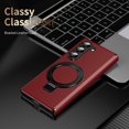 thumbnail image 6 of Allytechgroup Shockproof Case for Samsung Galaxy Z Fold 7, Magnetic Cover Support Wireless Charging Anti-Scratch Ring Bracket Stand Bumper Rugged Phone Case for Galaxy Z Fold 7, Red, 6 of 9