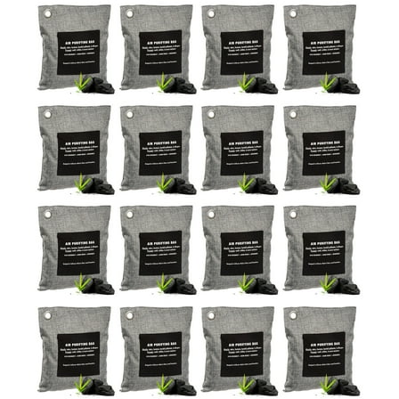 16pk Bamboo Charcoal Air Purifying Bag Absorber Odor Eliminator Home Freshener