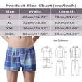 thumbnail image 4 of PEASKJP Men's Underwear Woven Boxers for Men Boxer Shorts Elastic Waistband (Green,XL), 4 of 4