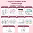 thumbnail image 5 of 10 PACK Flange Inserts 13/15/17/19/21mm,Suitable for Momcozy S12pro/S9pro/S9/S10/S12 Wearable Pump,Reduce 24mm Tunnel Down to Correct Size,2PCS Per Size, 5 of 9