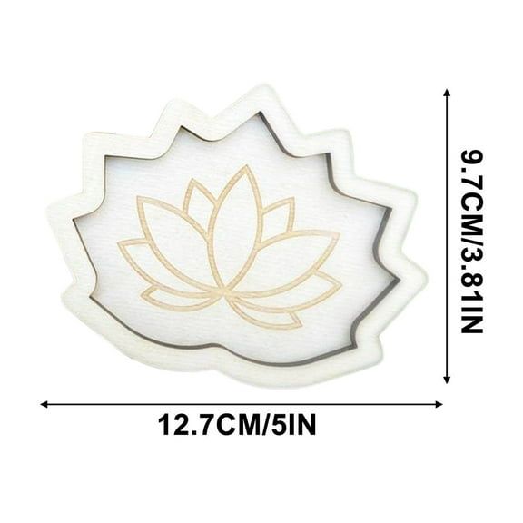 EUDIDV Home Decor Clearance Wooden Crystal Lotus Mini Tray Crafts Crystal Stone Tray Decoration Home Decor Items