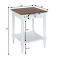 thumbnail image 6 of Pemberly Row One-Drawer End Table with Shelf in White Wood Finish, 6 of 7