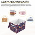thumbnail image 6 of Yayeee Collapsible Cube Storage Bin with Lid Fabric Closet Decorative Basket with Handles, Geometric Eagle, 6 of 7