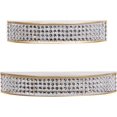 thumbnail image 2 of Metal Geometric Wall Shelf with Crystal Embellishments, Set of 2 5", 5"H, Gold, 2 of 8