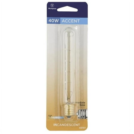 Westinghouse Lighting 03707 40-Watt Clear Tubular Light Bulb