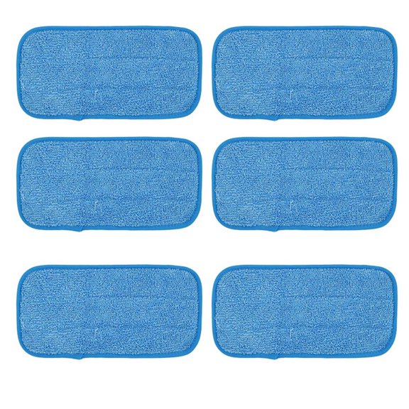 Microfiber Flat Mop Replacement Cloth - Sticky Adhesive Floor Cleaning Pad - Machine Washable for Hardwood/Tile