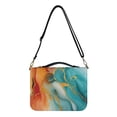 thumbnail image 2 of Kuiaobaty Marble Pattern Faux Leather Bible Cover Case Bible Carrying Book Case Durable Church Bag Bible Bag Bible Protective with Handle & Shoulder Strap Gift for Women Men, M, 2 of 7
