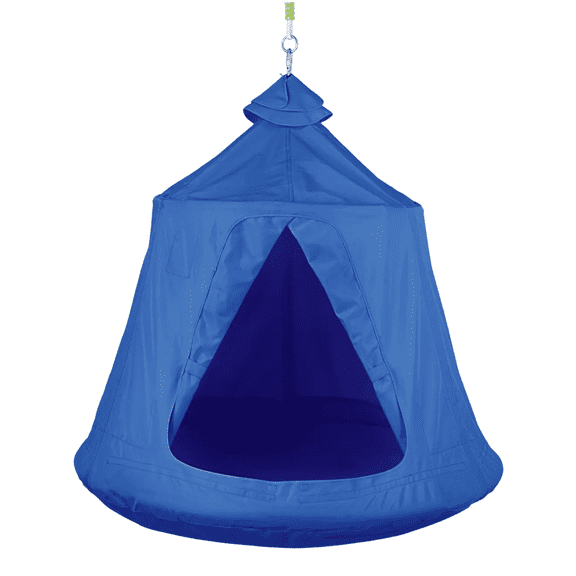 TLSUNNY Hanging Tree Tent, Hammock Swing Tent with Lights String, Inflatable Base, Portable for Indoor Outdoor