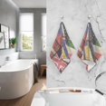 thumbnail image 5 of Coolnut Multi National Flags Hand Towels 2 PCS, Cotton Bath Towel for Drying Face Hands Body Decorative Water Absorbent Lightweight Towels for Bathroom Ktichen Travel Gym, 16"x28", 5 of 6