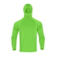 thumbnail image 6 of BADHUB Mens UPF 50+ Sun Protection Shirt Long Sleeve Thumbholes Hoodies Lightweight Quick Dry Hiking Fishing Shirt with Mask Green XL, 6 of 9