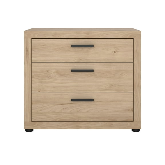 Tvilum Mira 3 Drawer Dresser for Adults, Jackson Hickory