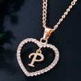 thumbnail image 1 of Collar para mujer, joyería para mujer, joyería de moda para mujer, regalo para mujer, cadena con colgante de 26 letras en inglés, collar con alfabeto, 1 of 2