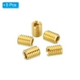 thumbnail image 3 of Unique Bargains Laiton Fileté Réparation Insert Écrou, 5 Pcs M6x1 à M4x0,7 Manchon Filetage Réducteur Vis Réducteur 8mm, 3 of 7