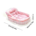thumbnail image 3 of Dog Bed Washable Princess Cat Couch Soft Plush Pet Sofa Nest Mat Snuggle Kitten Puppy Cave Beds Cute Cozy Kitten Doggy Kennel Cushion Small Medium Dogs Cats Sleeping Pad, 3 of 6