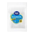 thumbnail image 1 of Tenedores desechables Great Value de plástico jumbo 25 pzas, 1 of 1
