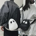thumbnail image 5 of ZTTD Crossbody Bag Women Crossbody Bag Funny Ghost Purse For Women PU Leather Shoulder Bag Mini Phone Bags Crossbody Bag A, 5 of 7