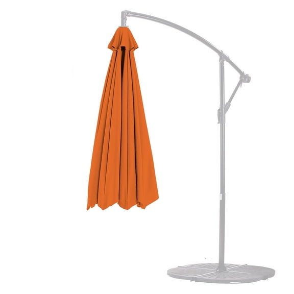 Covered Living 11ft Cantilever Hanging Umbrella 8 Rib Replacement Canopy Tuscan Orange (Canopy Only)
