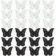 thumbnail image 1 of 24 parches de encaje de mariposa de 2 colores para coser, parche decorativo de mariposa, apliques de organza de doble capa, apliques bordados en blanco y negro, 1 of 9