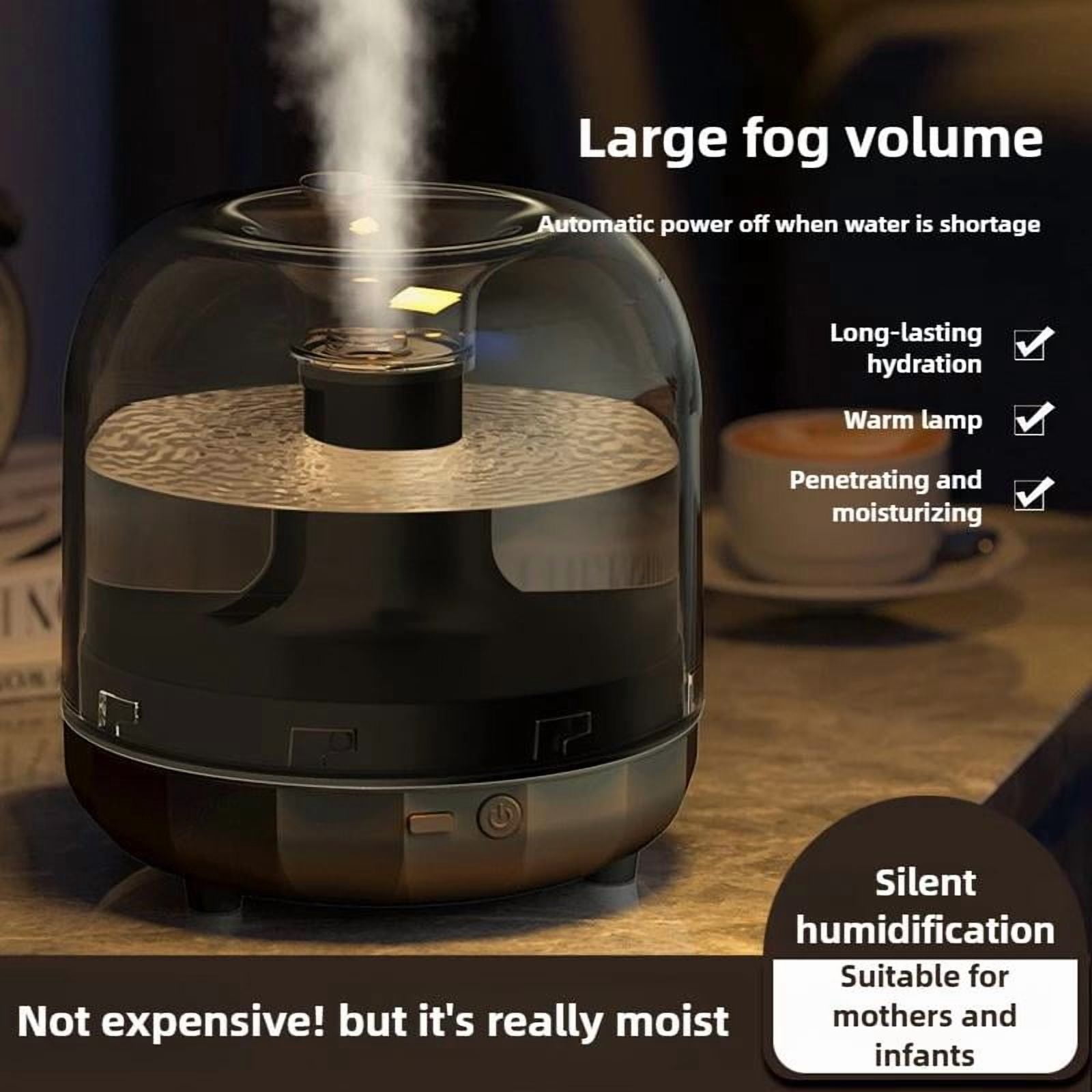 500ml Smart Humidifier Large Mist Output Auto Shutoff Warm Night Light Air Purification Quiet Operation for Home Office Nursery