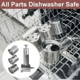 thumbnail image 3 of Stainless Steel Slicer Shredder Attachment for KitchenAid Stand Mixer, Large Salad Machine with Vegetable Slicer Cheese Grater Attachments for Kitchen Aid, Dishwasher Safe by Rafbar, 3 of 8