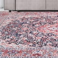thumbnail image 7 of Superior Fiorella Floral Modern Indoor Area Rug,7' 6" x 9' 6", Berry Red, 7 of 7