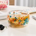 thumbnail image 6 of Queroig 300ml Glass Bowl Double Walled Borosilicate Glass Bowl with Dried Flowers Artistic Decorative Soup Dessert Serving Bowl, 6 of 6