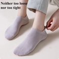 thumbnail image 6 of Ankle Socks for Women Pure Cotton No Show Socks Womens with Heel Tab Color Low Cut Soft 5 Pairs 4-8, 6 of 7