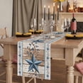 thumbnail image 2 of Table Runners 48 Inches Long Dress Scarves, Texas Star Rustic Farmhouse Kitchen/Dining Table Runner, Short Coffee Tablerunners, Country Blue Berry Brown Wooden Plank 13x48 Inch, 2 of 9