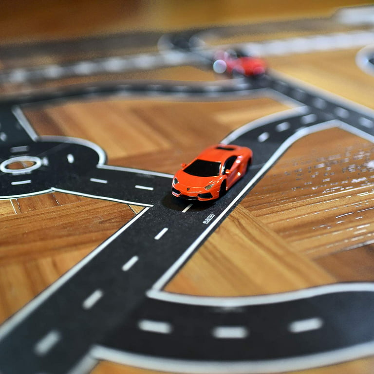 Black Road Track Tape,Toy Car Road Tape Track for Kids,Race Cars
