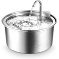 thumbnail image 1 of Fuente de agua para gatos, dispensador automático de agua para perros de fuente para mascotas de acero inoxidable de 3.2L / 108oz, bomba ultra silenciosa para gatos, perros, múltiples mascotas ShuxiuWang 1327533084765, 1 of 5