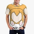 thumbnail image 2 of Cauagu Prince Corgi Dog Print Men's Polo Shirts, Short-Sleeve Polo Shirts for Men Performance Golf Shirt Athletic Casual Collared T-Shirt-4X-Large, 2 of 8