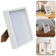 thumbnail image 2 of BINGLI Shadow Box Display Case Picture Frame with Glass Front,Dried Flower Photo Frame,Table Top Display or Wall mounting,Flower Display Stand and Baby Birth Memorial Wedding Photos, 2 of 9