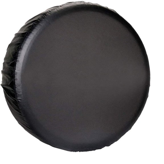 Universal Spare Tire Cover with Strap Waterproof for Jeep, Trailer, RV, Truck and All Car Wheel (Black , 27"-30" Dia.)