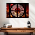thumbnail image 2 of Elephant Stock Clock Window - Nyc Red Night Wall Art - Horizontal Canvas Wall Art - Hallway Wall Decor - Places Canvas - Brown And Yellow Decor By Philippe Hugonnard - 24" x 16", 2 of 8